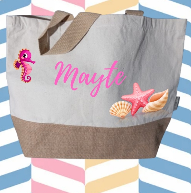 M13- BOLSO ALGODÓN Y YUTE VERANO - Imagen 2