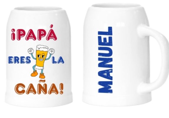 MP2- JARRA CERVEZA PORCELANA