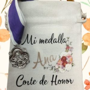 V4- SAQUITO MEDALLA CORTE DE HONOR VIRGEN