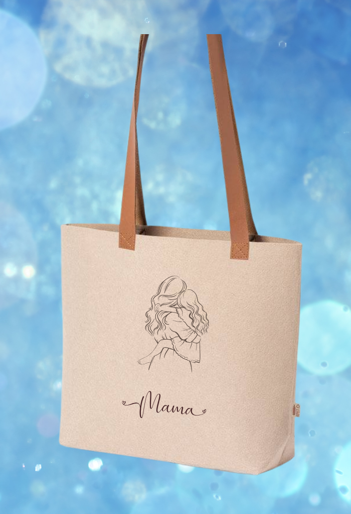 M2-BOLSO FIELTRO MARRÓN - Imagen 2