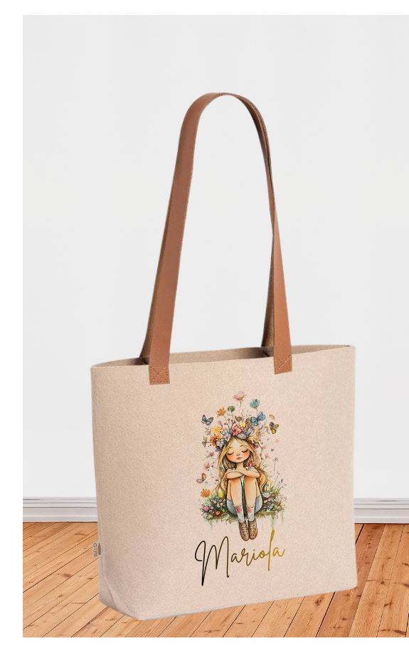 M2-BOLSO FIELTRO MARRÓN - Imagen 6