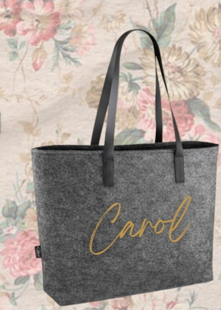 M6- BOLSO FIELTRO GRIS - Imagen 4