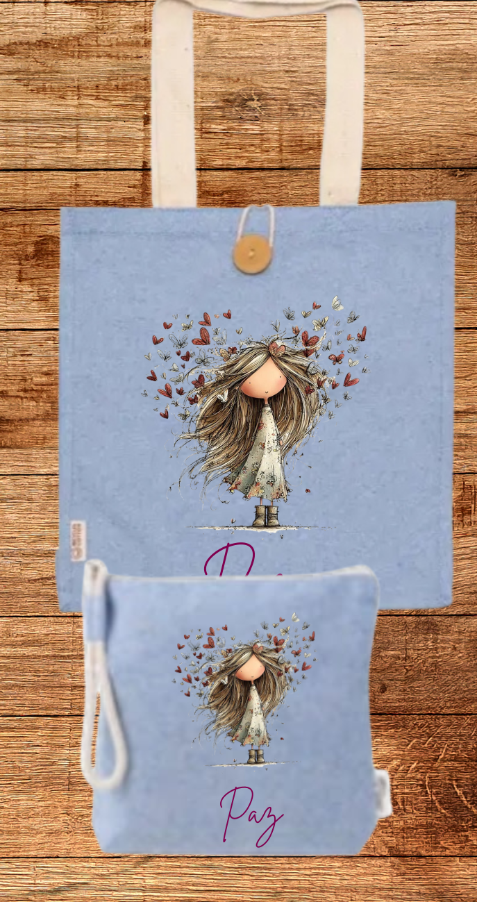 L15- LOTE NIÑA MARIPOSAS