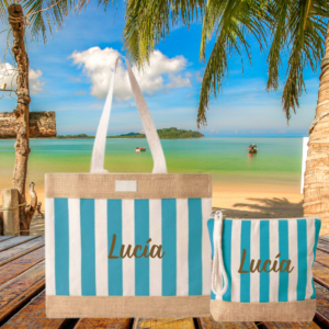 L 20- BOLSO Y NECESER RAYAS / VICHY