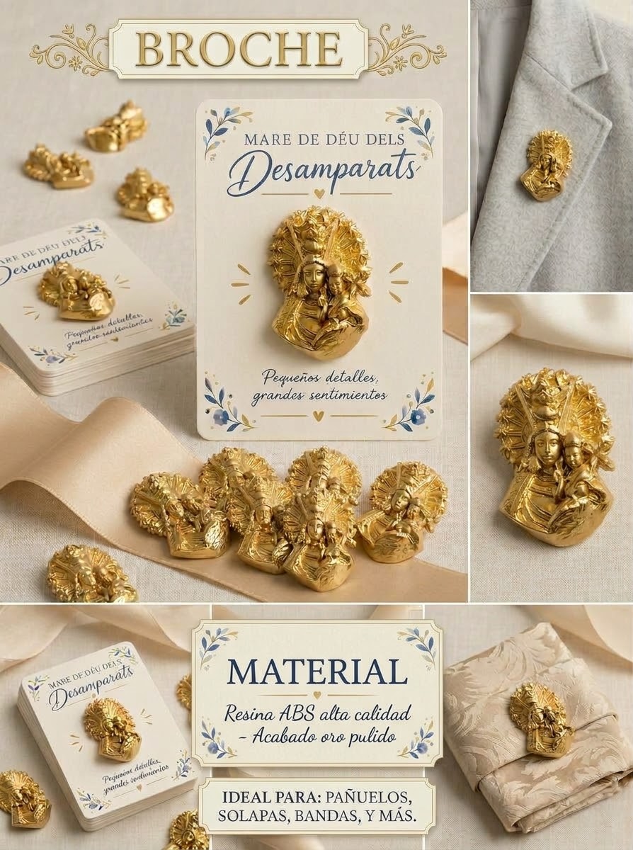 V 7 BROCHE MARE DE DÈU DELS DESAMPARATS - Imagen 2